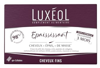LUXÉOL - Complément Alimentaire Epaississant - Cheveux + Epais* + de masse*
