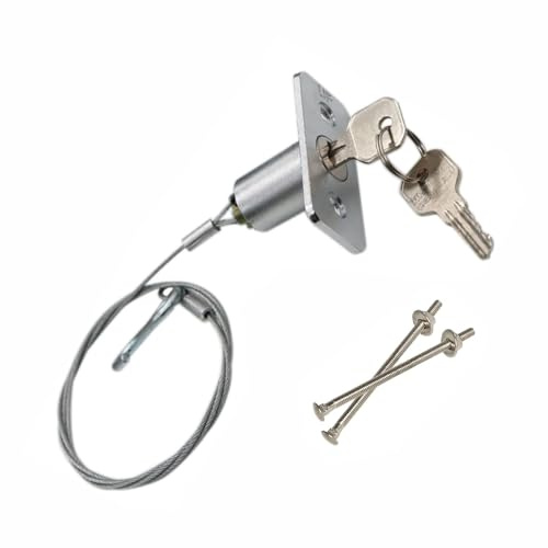 Abridor universal de puerta de garaje, llave de liberación de puerta de emergencia, antirrobo, resistente al óxido y a la corrosión, cerraduras de liberación rápida con 2 llaves para garaje, persiana