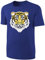 Blackshirt Company Kinder Wende Pailletten T-Shirt Tiger Streichel Shirt Blau Größe 128