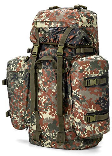 Commando Industries Army Mountain Rucksack Trekking Outdoor 100 Liter (BW-Flecktarn)