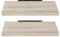 EUGAD Wandregal Wandboard 2er Set Hängeregal Holz Board Modern Sonoma Eiche 50x23x3,8cm 0091QJ-2