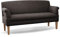 CAVADORE 3-Sitzer Küchensofa Malm, Sitzbank für Küche oder Esszimmer inkl. Armteilverstellung, Leichte Fleckenentfernung dank Soft Clean, 182 x 97 x 78, Flachgewebe: dunkelgrau