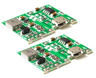 Hayatec 18650 Lithium-Batterie, verstellbar, 3,7 V, 9 V, 5 V, 2 A, Ladeentladung, integriertes Modul