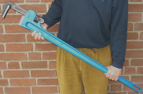 48 Zoll Extra große Rohrzange Wasserpumpen-Zangen 1,22 m Eckrohrzange Extra groß 122 cm lang 1220 mm Einhandrohrzange Maulweite 135 mm Heavy Duty