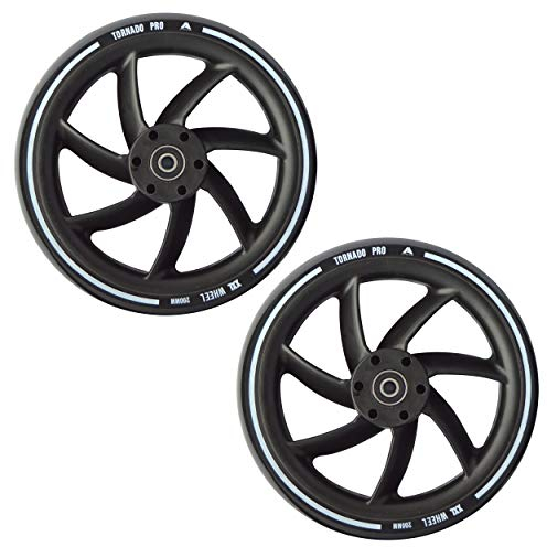 Apollo City Scooter 200mm Ersatzräderset Pro Wheels - ABEC 7 Kugellager, Roller Rad Ersatz-Räder passend für Apollo City-Scooter
