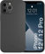 Woodcessories - Antibakterielle Bio Hülle kompatibel mit iPhone 12 Hülle schwarz, iPhone 12 Pro Hülle schwarz - Plastikfrei, nachhaltig aus pflanzlichen Materialien