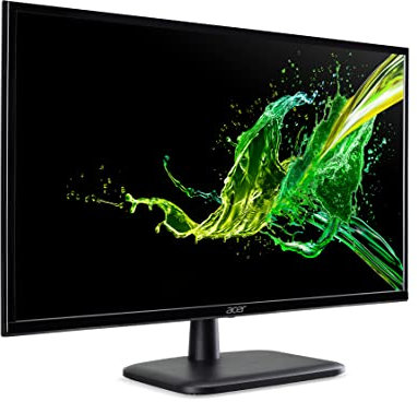 Acer EK240YCbi Monitor per PC, 23.8, Display VA Full HD, 75 Hz, 5 ms, 16:9, FreeSync, VGA, HDMI 1.4, Lum 250 cd/m2, Audio Out, Cavo HDMI Incluso