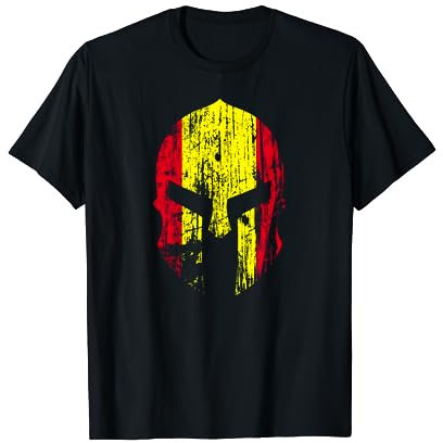 Bandera España Bandera Colores Spartan Race Rojo Amarillo Camiseta