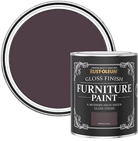 Rust-Oleum Dark Purple Furniture Paint in Gloss Finish - Mulberry Street 750ml