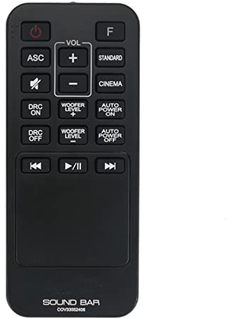 AULCMEET COV33552406 - Mando a distancia de repuesto compatible con sistema de barra de sonido de audio inalámbrico LG SPH3B-W LAC553B SH6 LAS453B S45A1-D LAS453B S45A1-D SPH2B-P SH3B SH2 SPH3B-W