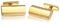 Kuzzoi Manschettenknöpfe für Herren rechteckig geformt, aus echtem 375er Gelbgold, Gold Cufflinks für das Hemd, Stilvolles Männer Geschenk für Hochzeit und Geburtstag