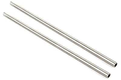 2 Stück 304 Edelstahl gerade Rohrleitung, Außendurchmesser 6 mm x 5 mm Innendurchmesser, Länge 250 mm, Edelstahl-Kapillarrohr