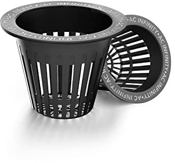 AC Infinity Netzbecher 5 cm – 50er-Pack stabile Anzuchtkörbe mit breitem Rand, ideal für Hydroponik, Aquaponik und Orchideen