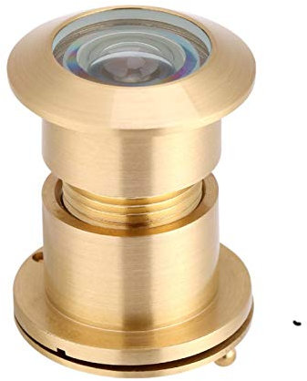 TOPINCN Türspion, 28 Mm Weitwinkel-Türspion mit Strapazierfähiger Sichtschutzabdeckung Langlebiger Sicherheits-Türspion für das Home Office Hotel(Gold)