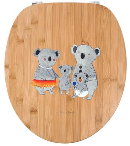 Mr. & Mrs. Panda Motiv WC Sitz Koala Familie - Geschenk, Familienleben, WC-Sitz, Oma, Toilette, Mama, Toilettendeckel, Klodeckel, Geschwister, Papa,