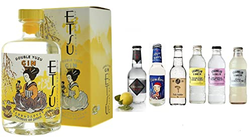 Etsu Gin 'Double Yuzu' Limited Edition 70cl 43% + Selezione di 6 Toniche Internazionali
