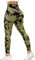 RIOJOY Scrunch Butt Leggings Damen Tie Dye High Waist Seamless Push Up Booty Leggins Hose Grün M