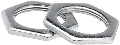 SEIDER M6 M8 M10 M12 M14 M16 M18 Dünne Sechskantmutter Feingewinde Eisen verzinkt Kleine Sechskant-Flachmutter Kohlenstoffstahl-Hardware-Befestigung(M6x0.75x2 50PCS)