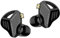 KZ ZVX HiFi In Ear Monitor Auricolari Dual Dynamic Driver Cuffie In-Ear con cavo piatto OFC staccabile 2PIN 0,75 mm per audiofili, PC, MP3, MP4(senza microfono, nero)
