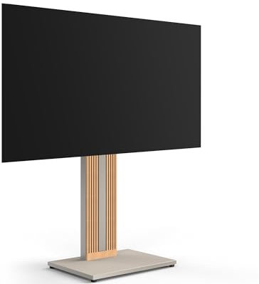 FITUEYES Design TV Ständer aus Buchenholz TV Stand für 32 40 43 50 55 60 65 Zoll Fernseher TV Standfuss drehbar höhenverstellbar Zen Serie