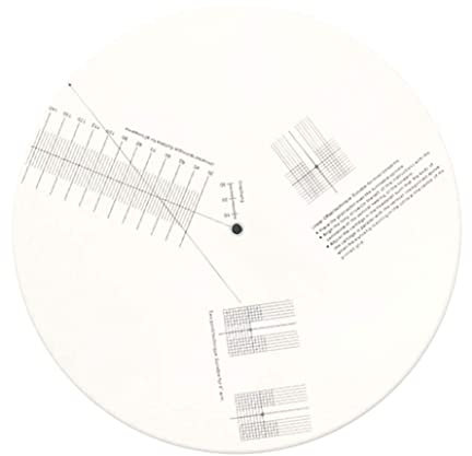 Pickup Calibration Turntable Cartridge Alignment Protractor Mat Turntable Accessor,Anti-sliding Vinyl Record Pickup Calibration Plate Distance Gauge Protractor Adjustment Tool Ruler