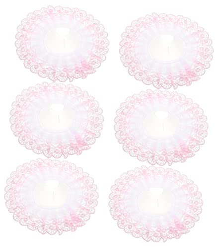 TOVINANNA Lace Hat for Artificial Flowers Bridal Bouquet Lace Holder for Wedding Decor