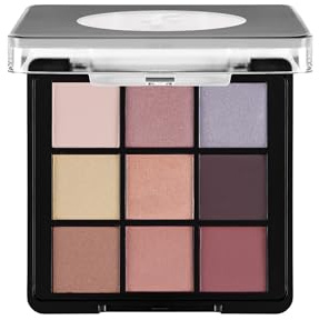 Flormar 9-Farben Lidschatten Palette – Cremige Textur mit Schimmer & Matt-Finish – Kompakt Make-up Palette für Smokey Eyes, natürliche Looks & intensive Farbübergänge – 1 Fallen Angel