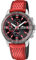 Lotus Reloj Hombre 18957/3 Special Prices Caja de Acero Inoxidable 316l Plateado Correa de Piel Rojo