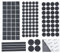 Jayen 132 Pcs Non Slip Self-Adhesive Silicone Cuttable Furniture Pads, Anti-Sliding Anti-Scratch Rubber Floor Protectors for Any Furniture and Appliances - Matte
