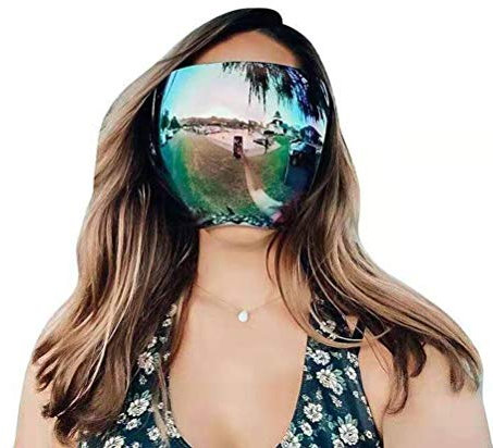 Bonbela Face Shield Sunglasses Visor Full Face Cover Visor Glasses Face Cover UV400 Protective Glasses (True green)