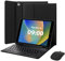 MAYPHY Keyboard Case with Mouse for iPad 9th/8th/7th Generation 10.2 inch, iPad Air 3/Pro 10.5 inch, Detachable Keyboard Case, with Pen Holder, Wireless Mouse, UK Layout, Black
