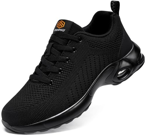 DYKHMILY Chaussures de securite Femmes Basket de Securite Travail | Bout d’acier,stoßdämpfend,Respirant, Bequem,Leicht, Schlagfest, Durchstichsicher