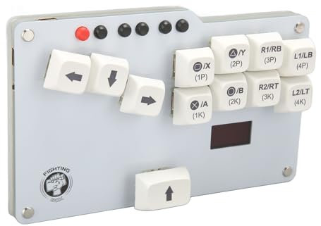 KIMISS Fightstick Glory WASD Tastatur-Controller, für Fighting Box GP2040 CE Cherry GEM Fight Stick mit MX Epic Battles Unterstützt RGB Multi Port Nce