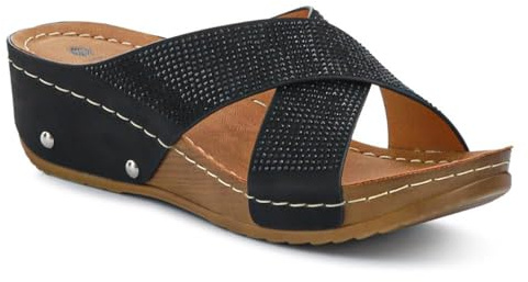 Chunky Sole Mules - Black Size 8