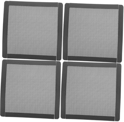 SECFOU 4pcs Computer Fan Filter Dustproof Mesh Filter for Desktop Cooling Easy Installation Magnetic Design Prevents Overheating Dust Accumulation Cases