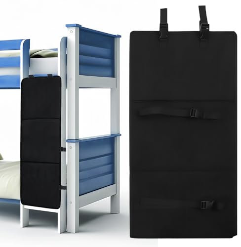 Cubierta para escalera de litera, cubierta de escalera de litera, almohadilla para escalera de litera, cubierta de escalera de cama alta con hebillas ajustables, evita que los niños escalen