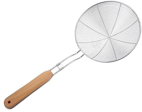 HOLIDYOYO Edelstahl Sieb Löffel Mit Netzkorb Für Küche Geeignet Für Pommes Eier Gemüse Und Nudeln Leicht Zu Reinigen Lagern