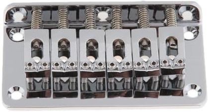 RCGOFOLLOW Bassgitarrenbrücke, Gitarren Ukulele, 6 saitige elektrische Ersatzteile, passend ohne Änderungen. Hochwertige Ukulelenbrücke, passend für Gitarre/Bass/Ukulele ohne Modifikationen.