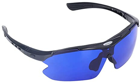 MasYosh Golfball-Finder-Brille, Polarisierte Sonnenbrille mit Blauen Gläsern für den Golfsport, Filtert Gras und Blätter, um Weiße Bälle auf Fairways zu Erkennen