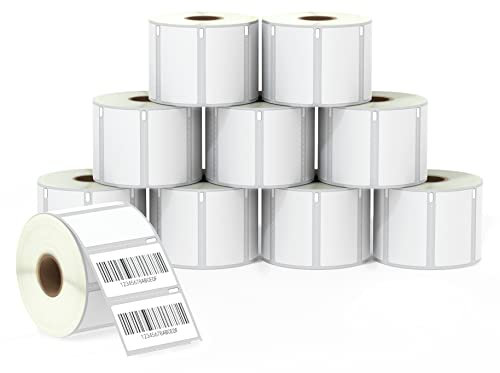 BETCKEY - 10 Rollen 11354 Selbstklebende Etiketten Kompatibel mit DYMO S0722540, 57mm x 32mm, 10000 Mehrzwecketiketten für LabelWriter 450, 4XL NICHT passend 550 oder 5XL