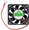 60 mm x 60 mm x 15 mm 12V DC Ventilador de refrigeración sin escobillas con rodamiento de bolas 2 pines
