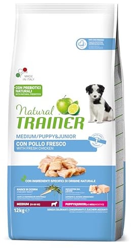 TRAINER Natural Puppy Medium Junior KG. 12 Dry Food for Dogs