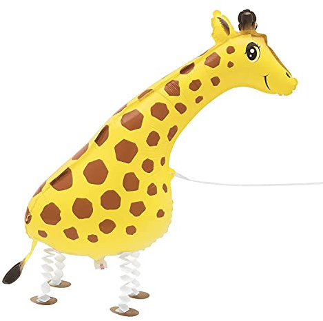Folien-Luftballon Laufendes Haustier Giraffe - 86 cm