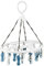 culiclean Secadora con 16 Clips Suaves (1 Pieza, Blanco con Azul-Blanco, Blanco-Azul)