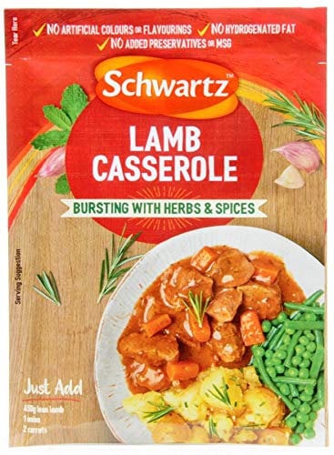 Schwartz Packet Sauce Range (Classic Lamb Caserole 3 x 35g)