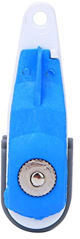 Vbest life Nylon Black Sea Angelschnallenclip, Sea Fishing Buckle Fast Release Clip Werkzeugzubehör ohne Stahldraht(L (Blau Weiß Grau))