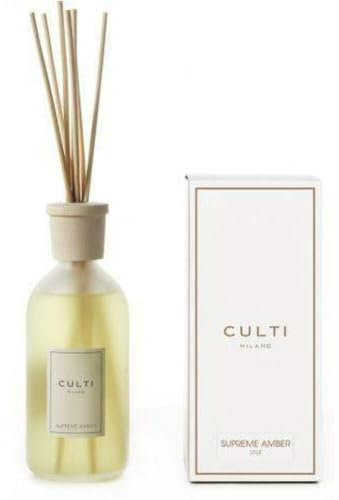 Culti Milano Diffusor Stäbchen Stil Era mit einem Volumen von 500 ml und der Duftnote Cassis und Heidelbeeren, Lebensdauer 3 Monate, DA STILCB-0500-ERA