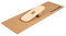BoarderKING Indoorboard - Balance Board für Indoor-Surfen und Skaten, Gleichgewichtsboard für NeuroMuscular Response Training, inkl. Schutzmatte, 100 mm x 40 cm (Ø x L), natur