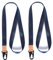 HEZEN Coole Lanyard für Schlüssel, Halsriemen Schlüsselbund für Frauen, Lanyard Logo für Männer, ID Lanyard (Navy blau 2 Stücke)