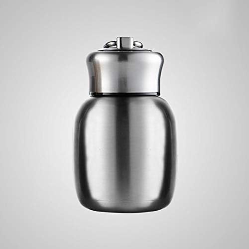 Gelory Petite bouteille d'eau de 200 ml - Mini bouteille d'eau isotherme sous vide en acier inoxydable - Portable - Étanche - Tasse de voyage (Gary)
